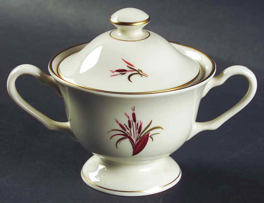 Cattails Sugar Bowl & Lid by Pickard-1