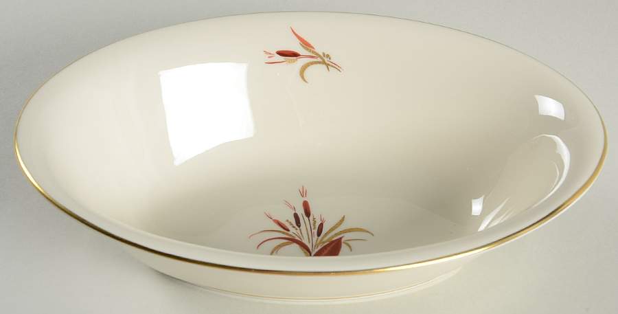 Cattails 9" Oval Vegetable Bowl by Pickard-1