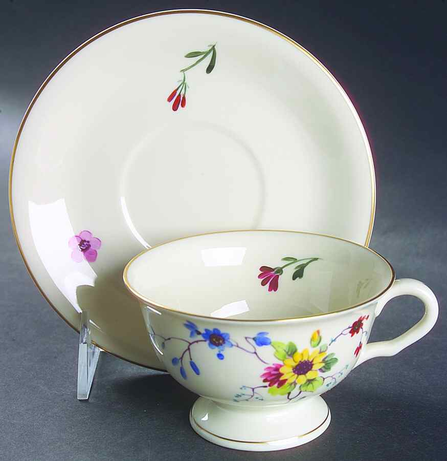 Chinese Seasons Footed Cup & Saucer Set by Pickard-1