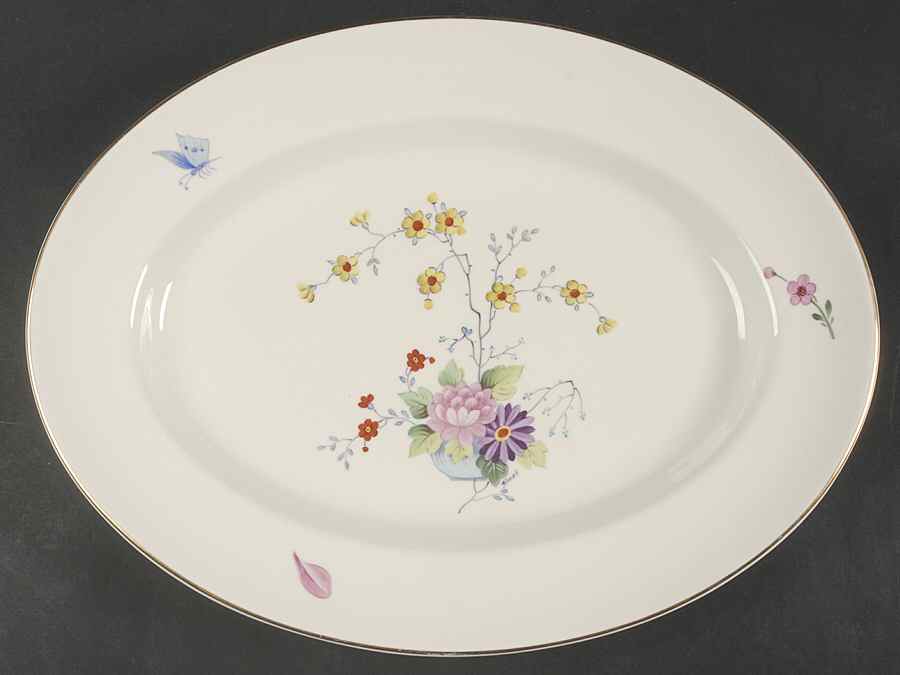 Chinese Seasons 15" Oval Serving Platter by Pickard-1