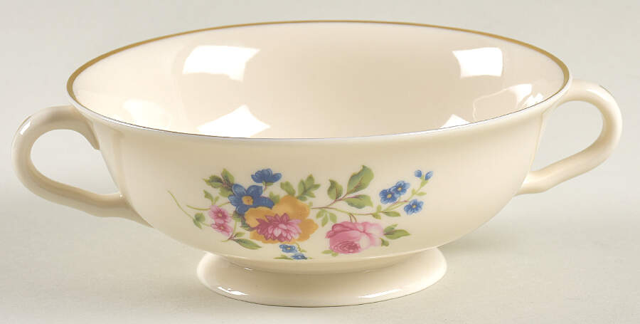 Claridge Footed Cream Soup Bowl by Pickard-1