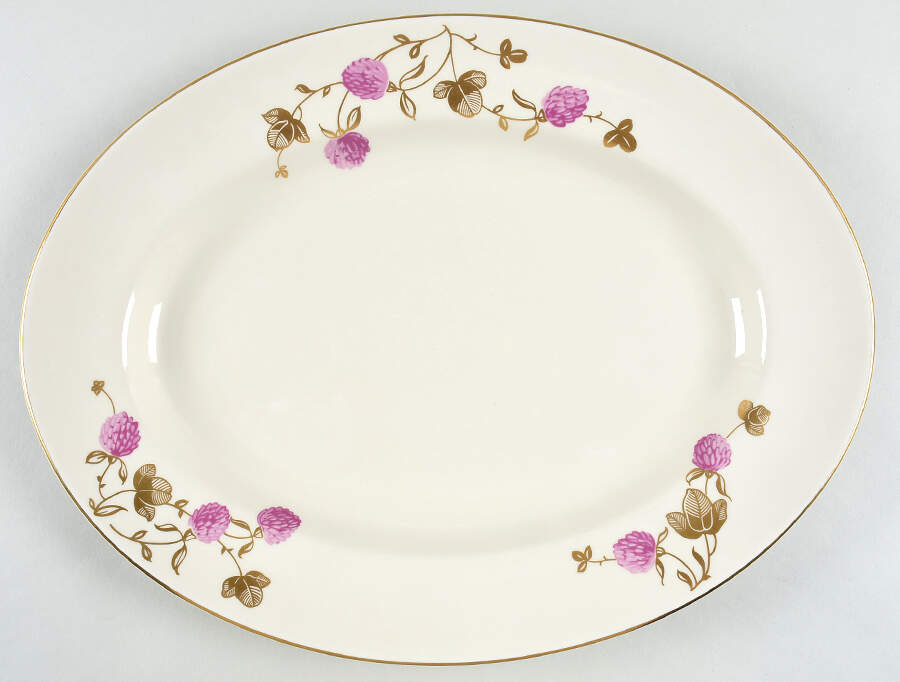 Clover 15" Oval Serving Platter by Pickard-1