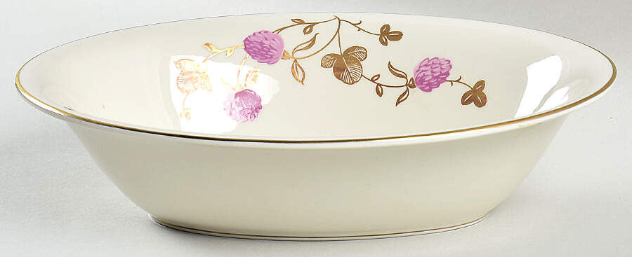 Clover 9" Oval Vegetable Bowl by Pickard-1