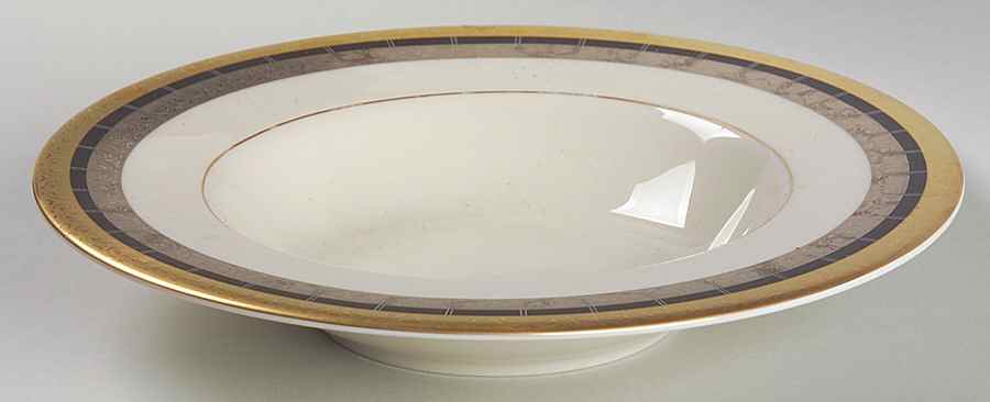 Corinthian Rim Soup Bowl by Pickard-1