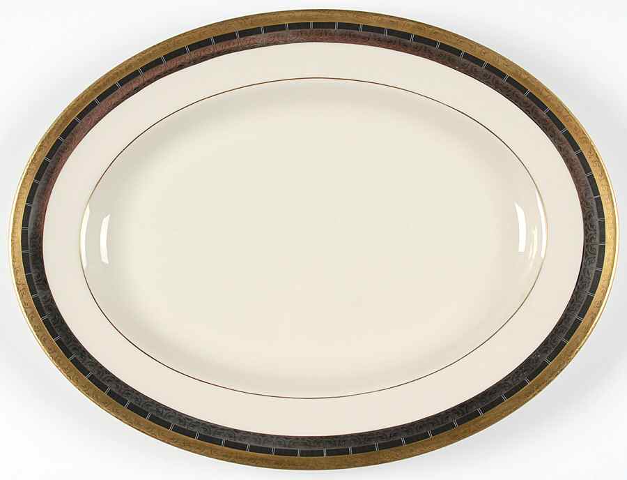 Corinthian 15" Oval Serving Platter by Pickard-1