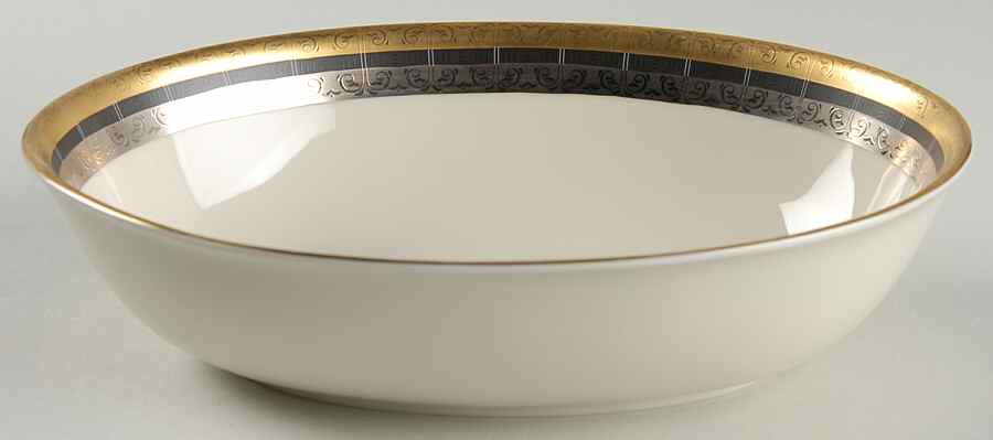 Corinthian 9" Oval Vegetable Bowl by Pickard-1