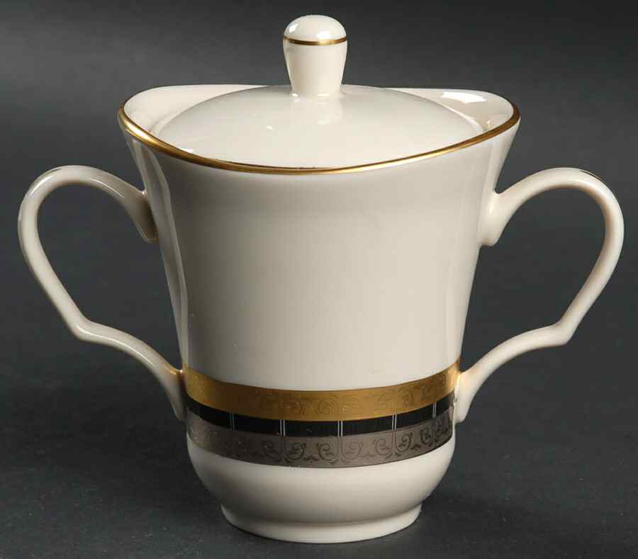 Corinthian Sugar Bowl & Lid by Pickard-1