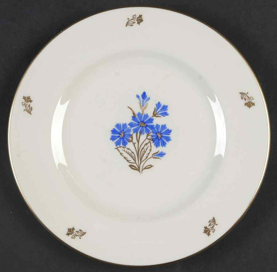 Cornflower Blue Bread & Butter Plate by Pickard-1