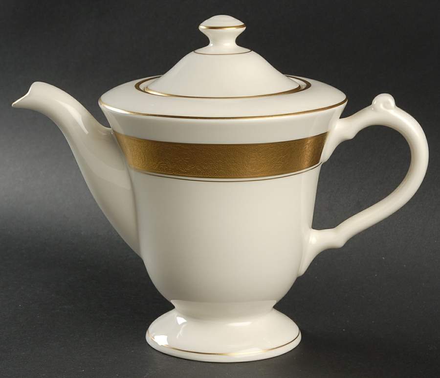 Coronation Coffee Pot & Lid by Pickard-1