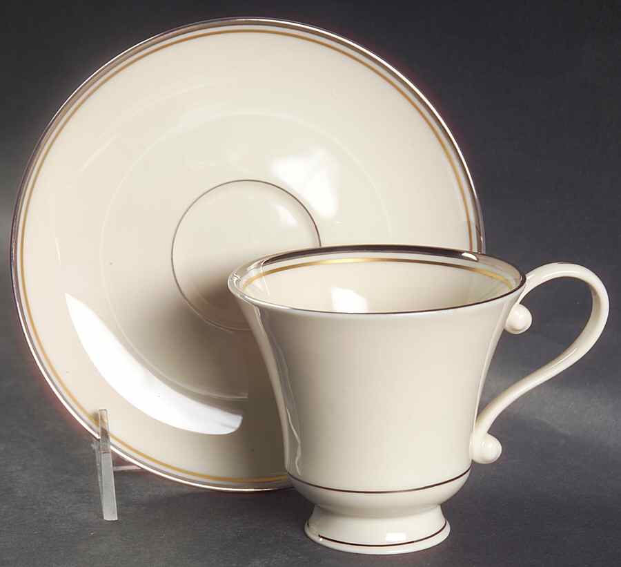 Debonair Footed Cup & Saucer Set by Pickard-1