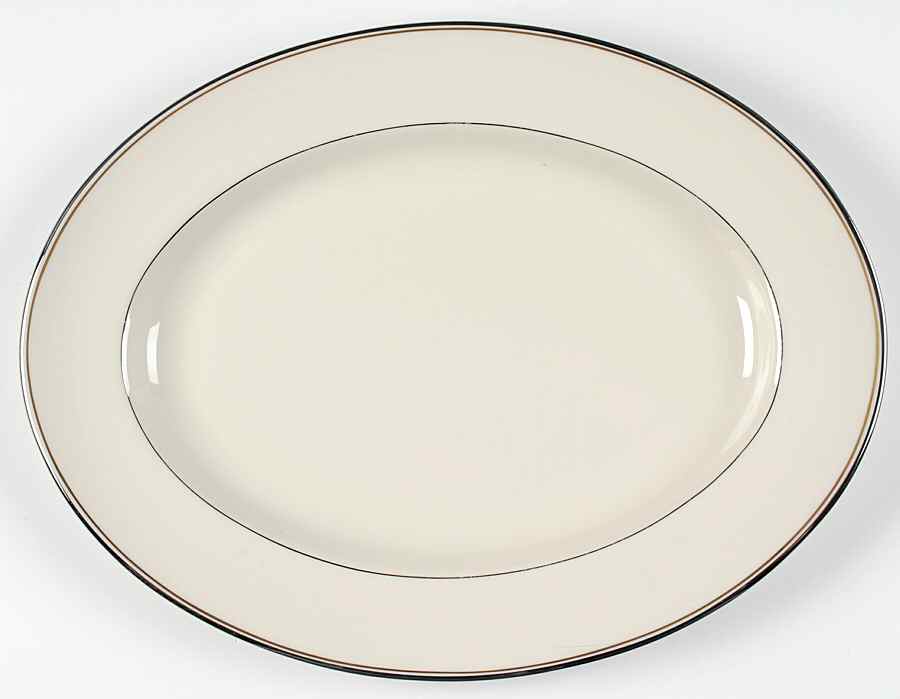 Debonair 15" Oval Serving Platter by Pickard-1