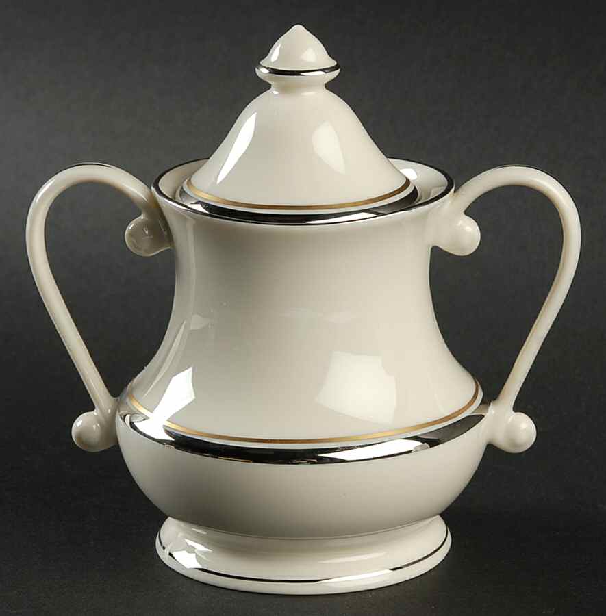 Debonair Sugar Bowl & Lid by Pickard-1