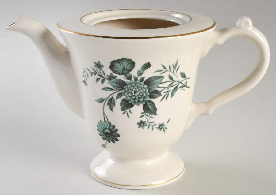 Diana Green Coffee Pot No Lid by Pickard-1