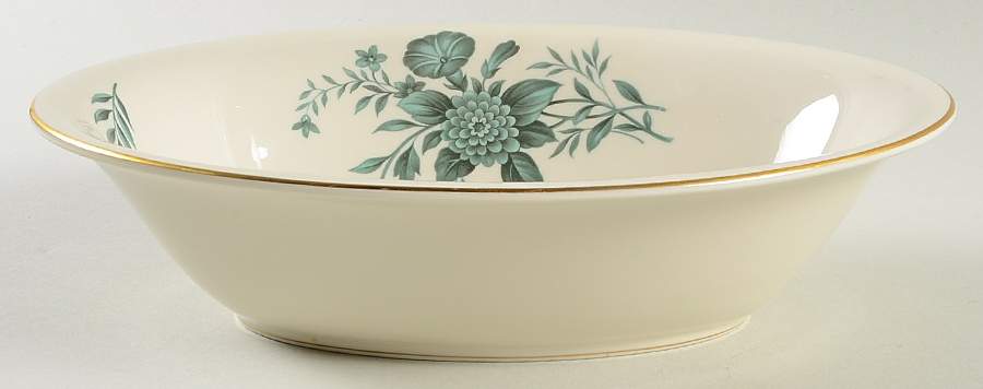 Diana Green 9" Oval Vegetable Bowl by Pickard-1