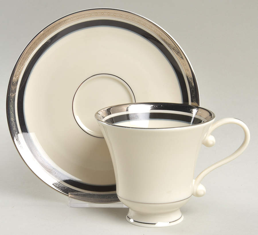 Diplomat Footed Cup & Saucer Set by Pickard-1