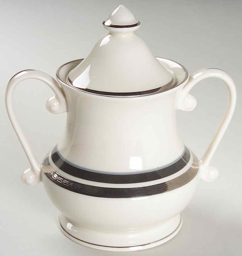 Diplomat Sugar Bowl & Lid by Pickard-1