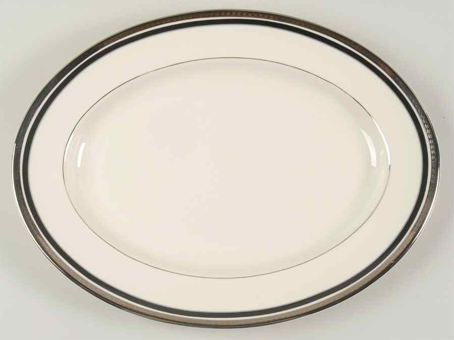 Diplomat 15" Oval Serving Platter by Pickard-1