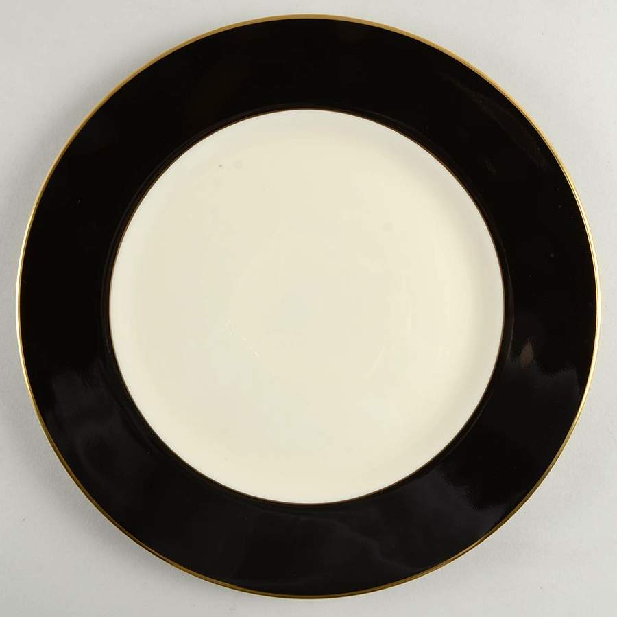 Ebony Service Plate (Charger) by Pickard-1