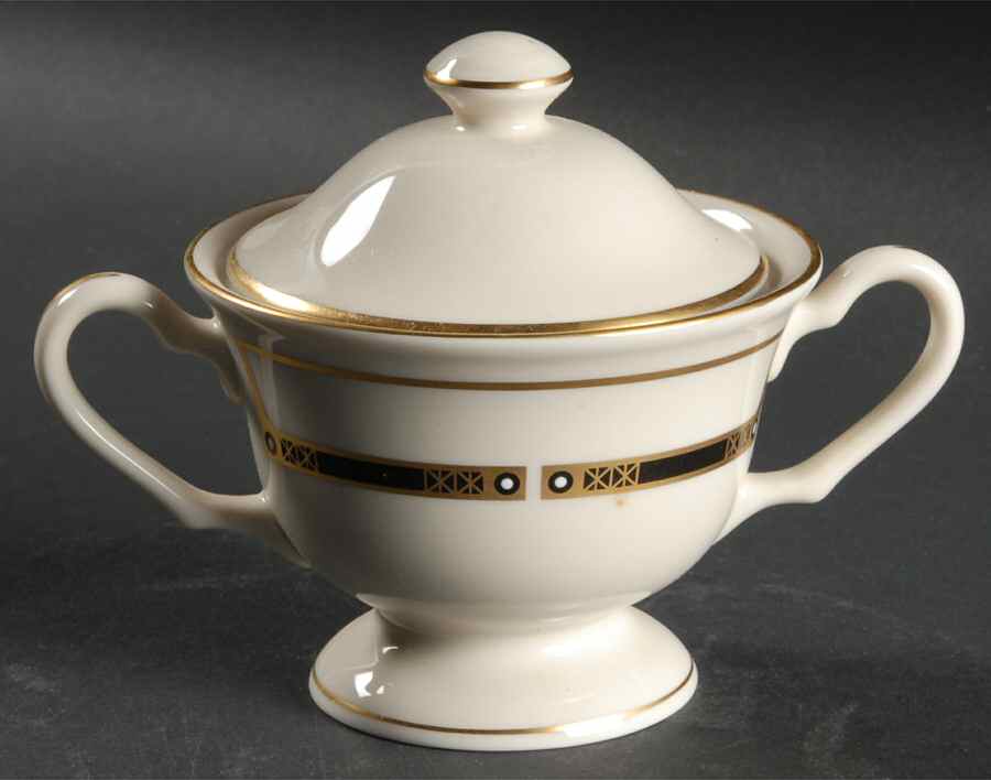 Ellington Sugar Bowl & Lid by Pickard-1