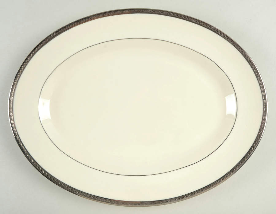 Embassy 12" Oval Serving Platter by Pickard-1