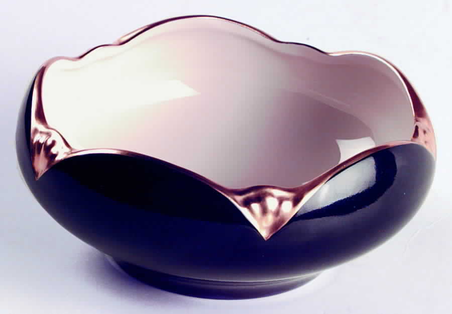 Ensemble Black Tulip Bowl by Pickard-1
