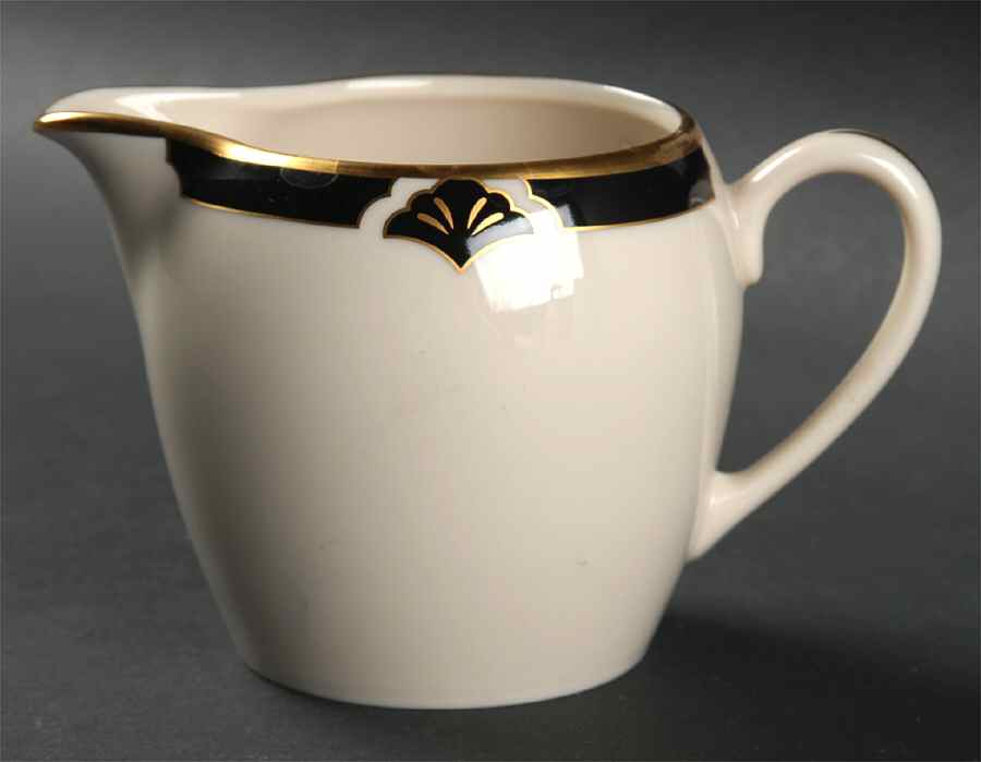 Ensemble Black Creamer by Pickard-1