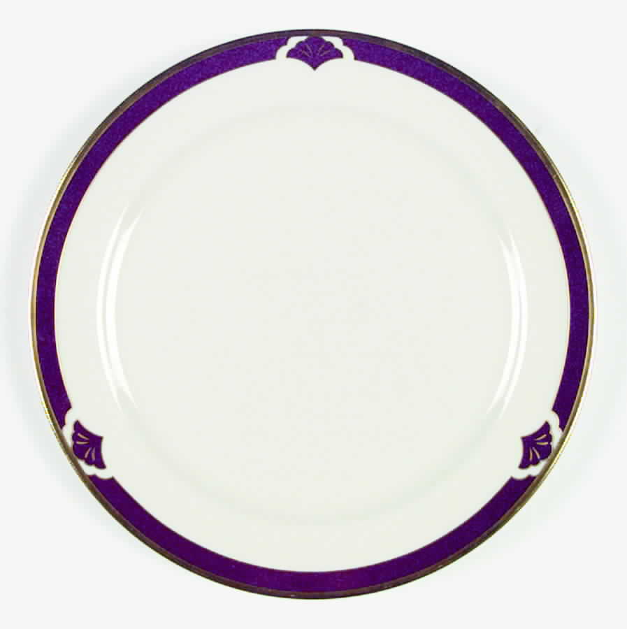 Ensemble Burgundy Accent Salad Plate by Pickard-1