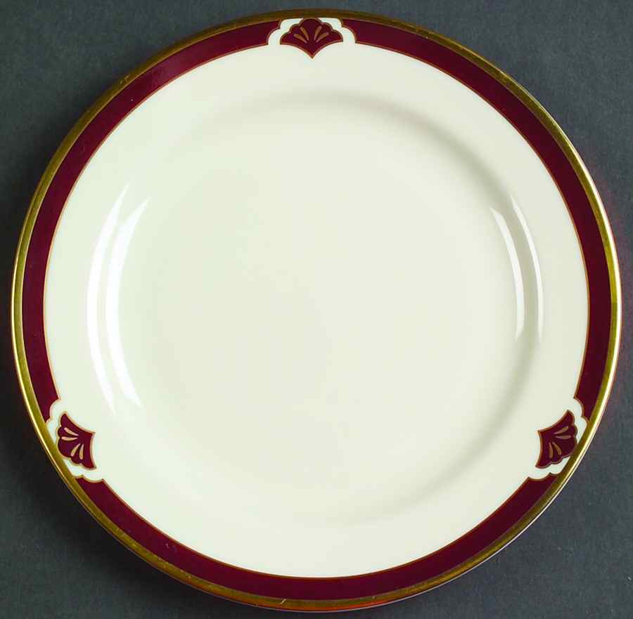 Ensemble Burgundy Bread & Butter Plate by Pickard-1