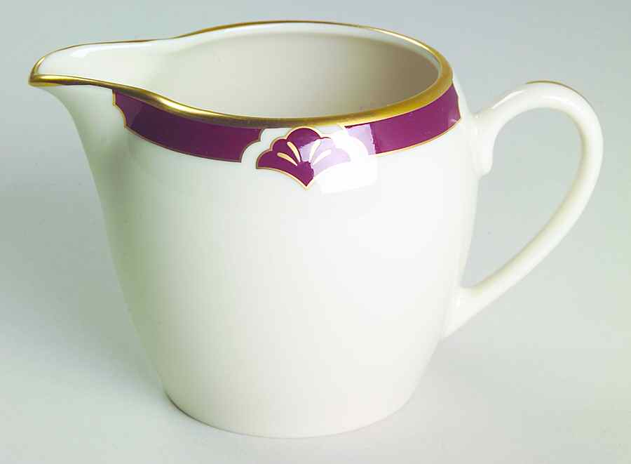 Ensemble Burgundy Creamer by Pickard-1