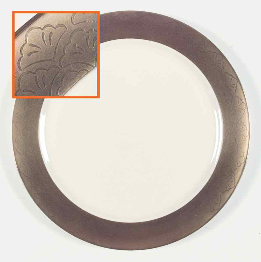 Ensemble Gold Dinner Plate by Pickard-1