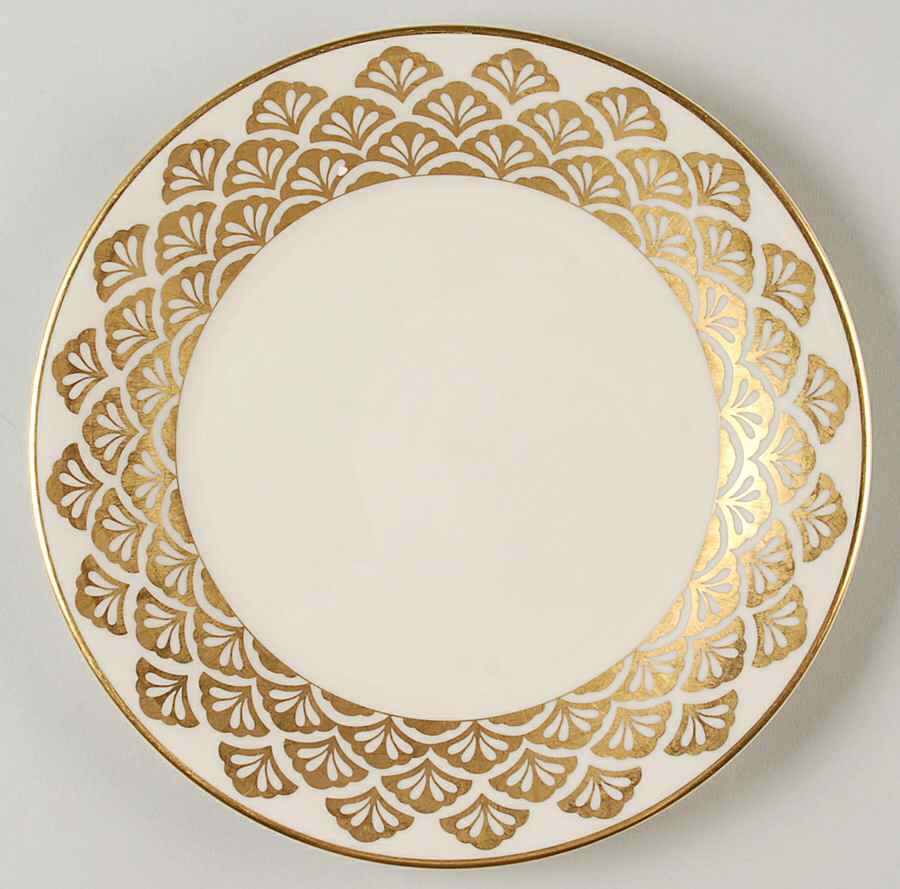Ensemble Gold Salad Plate by Pickard-1