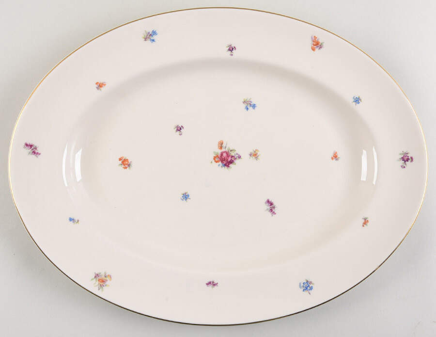 Floral Chintz 15" Oval Serving Platter by Pickard-1