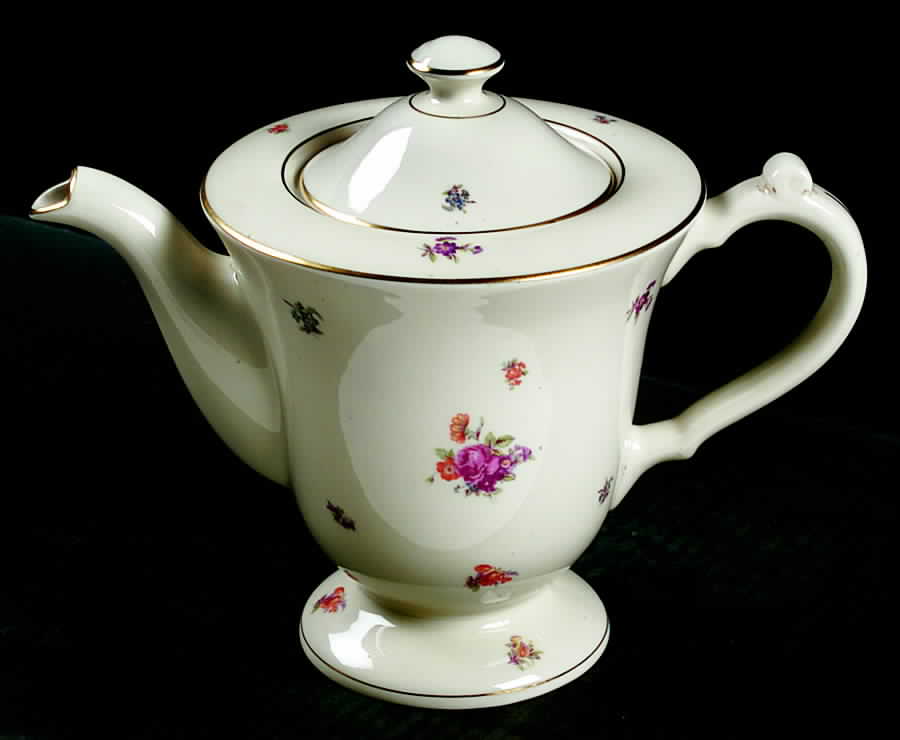 Floral Chintz Coffee Pot & Lid by Pickard-1