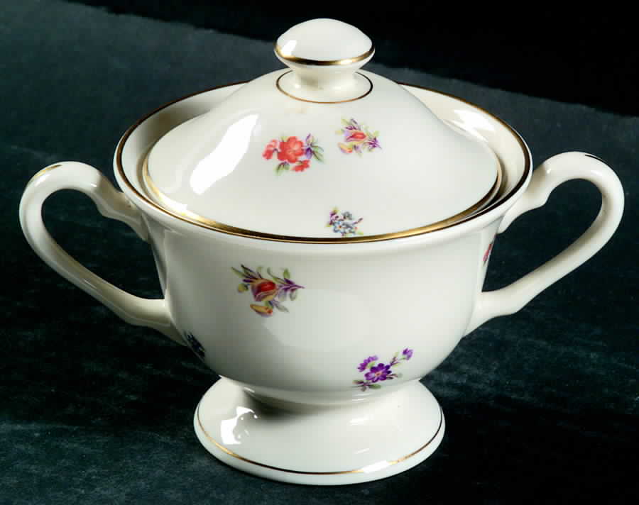 Floral Chintz Sugar Bowl & Lid by Pickard-1