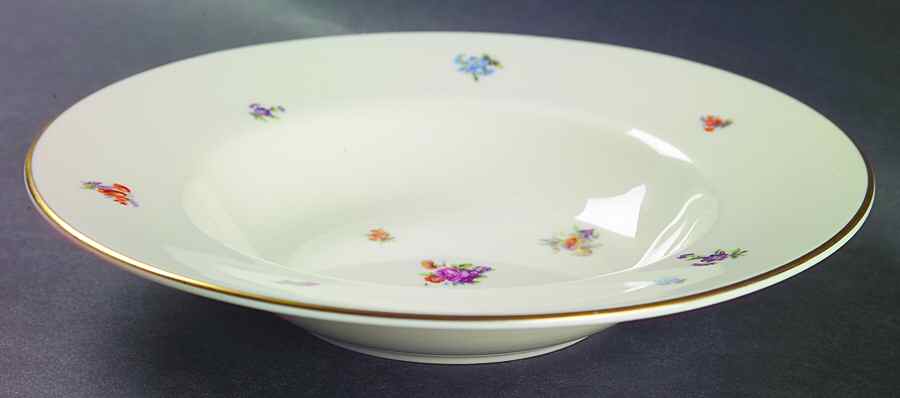 Floral Chintz Rim Soup Bowl by Pickard-1