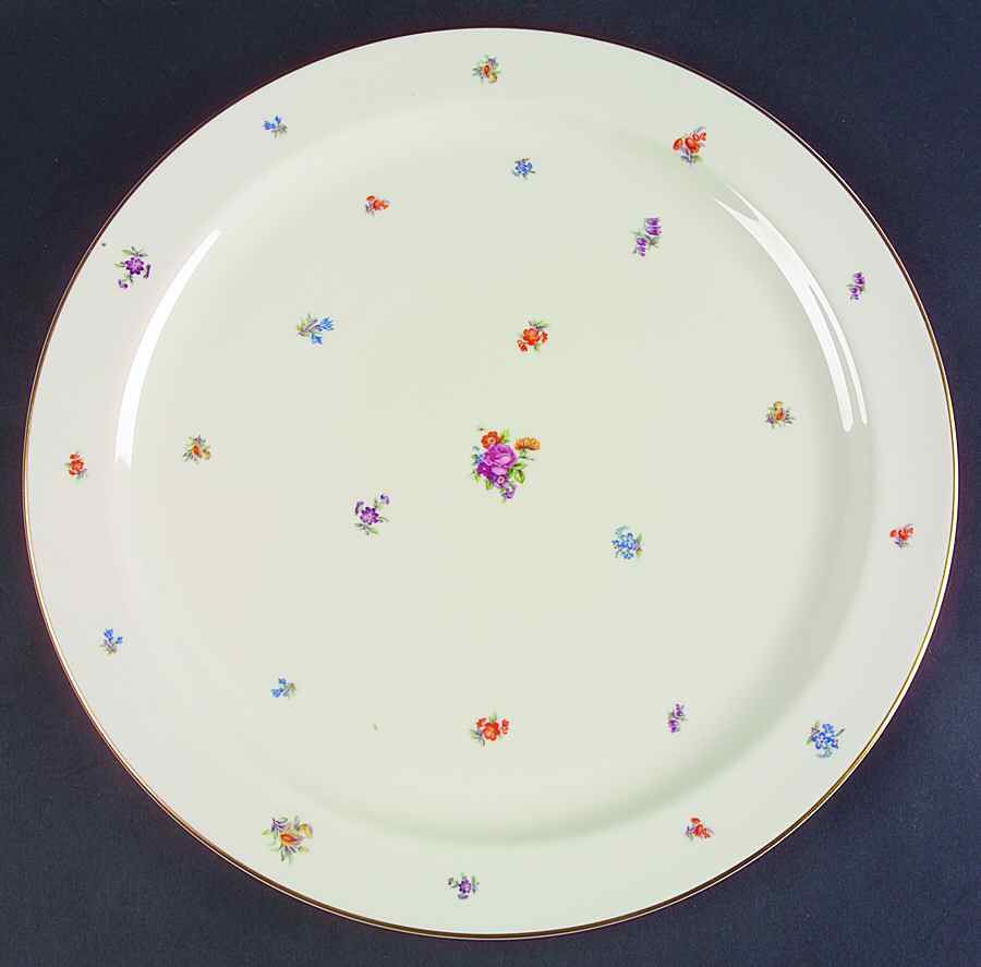Floral Chintz 14" Chop Plate (Round Platter) by Pickard-1