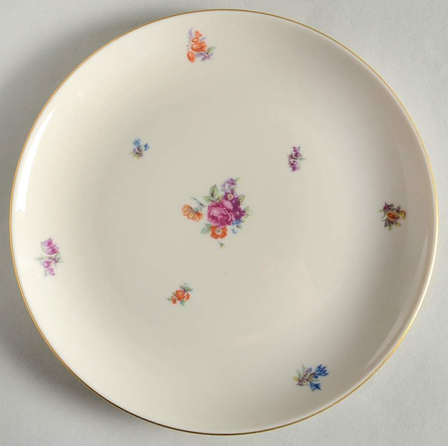 Floral Chintz Saucer for Footed Cream Soup Bowl by Pickard-1