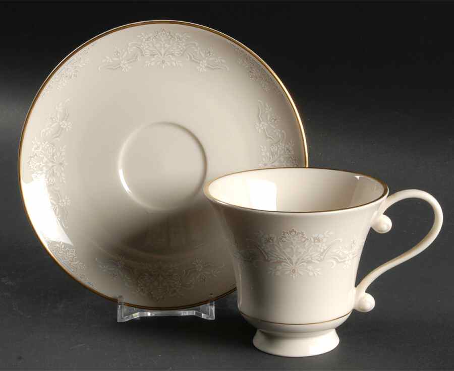 Forever Mine Footed Cup & Saucer Set by Pickard-1