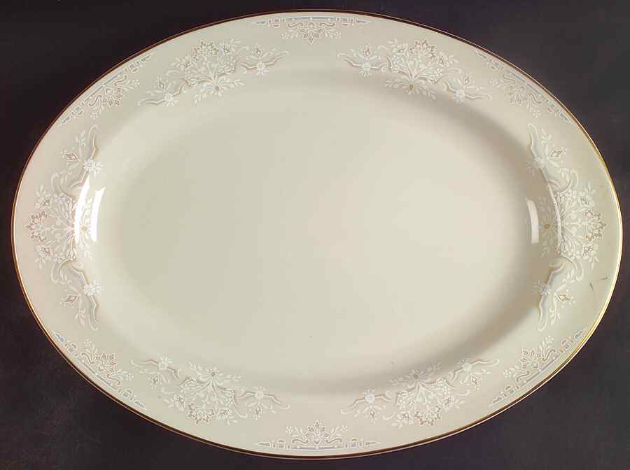 Forever Mine 14" Oval Serving Platter by Pickard-1