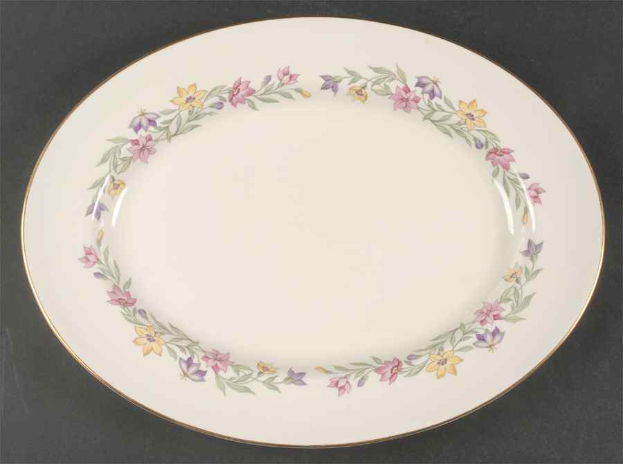 Garland 15" Oval Serving Platter by Pickard-1