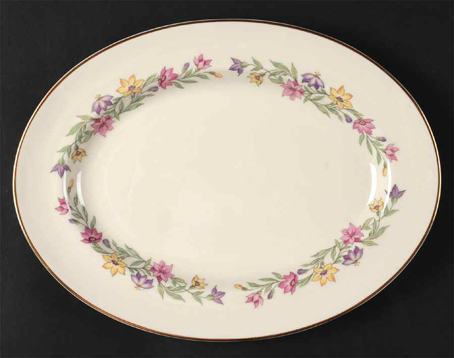 Garland 12" Oval Serving Platter by Pickard-1