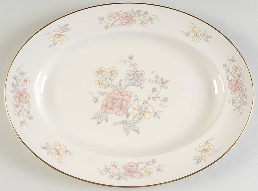 Georgian Manor 12" Oval Serving Platter by Pickard-1