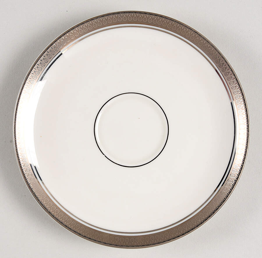 Geneva (Ivory Background) Saucer by Pickard-1
