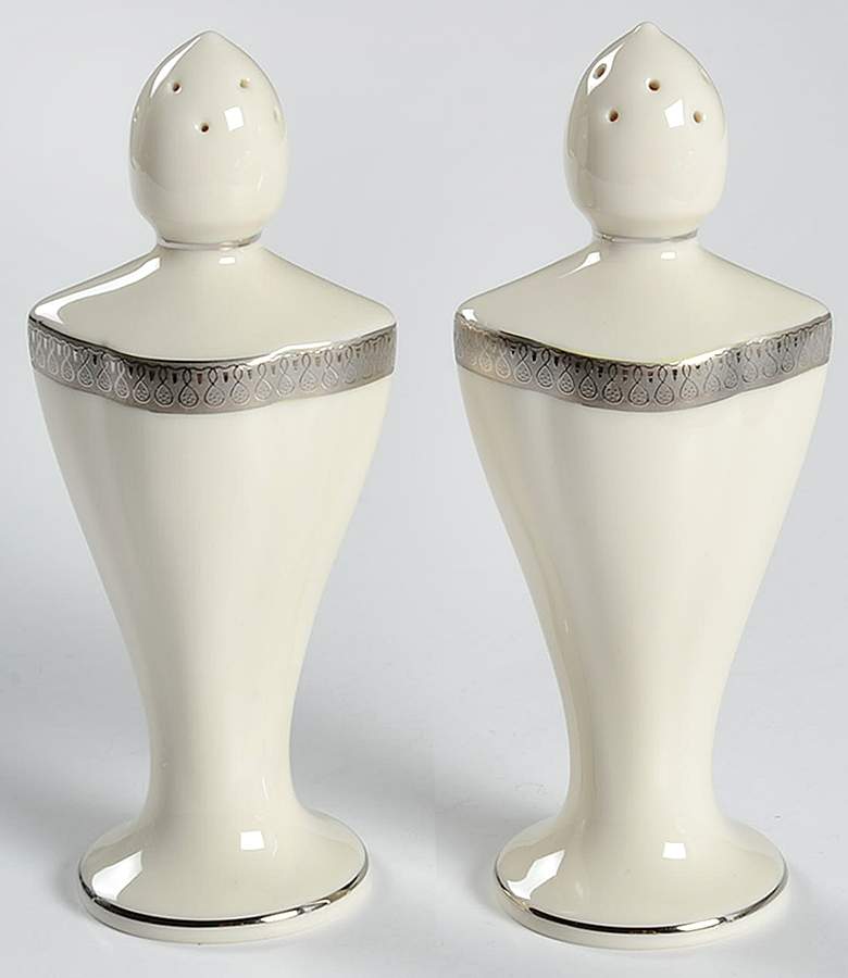 Geneva (Ivory Background) Salt & Pepper Set by Pickard-1