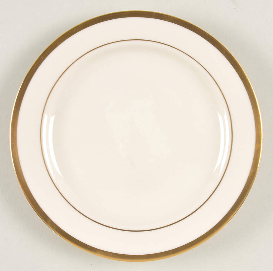 Gold Bracelet (Ivory Background) Bread & Butter Plate by Pickard-1