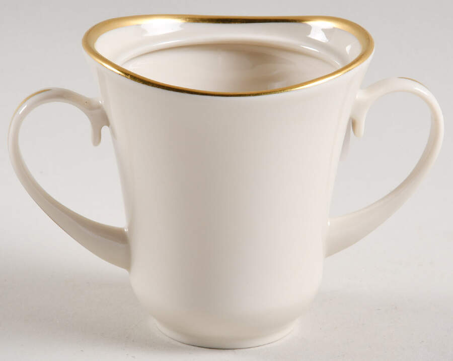 Gold Bracelet (Ivory Background) Sugar Bowl No Lid by Pickard-1