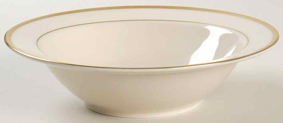 Gold Bracelet (Ivory Background) Rim Soup Bowl by Pickard-1