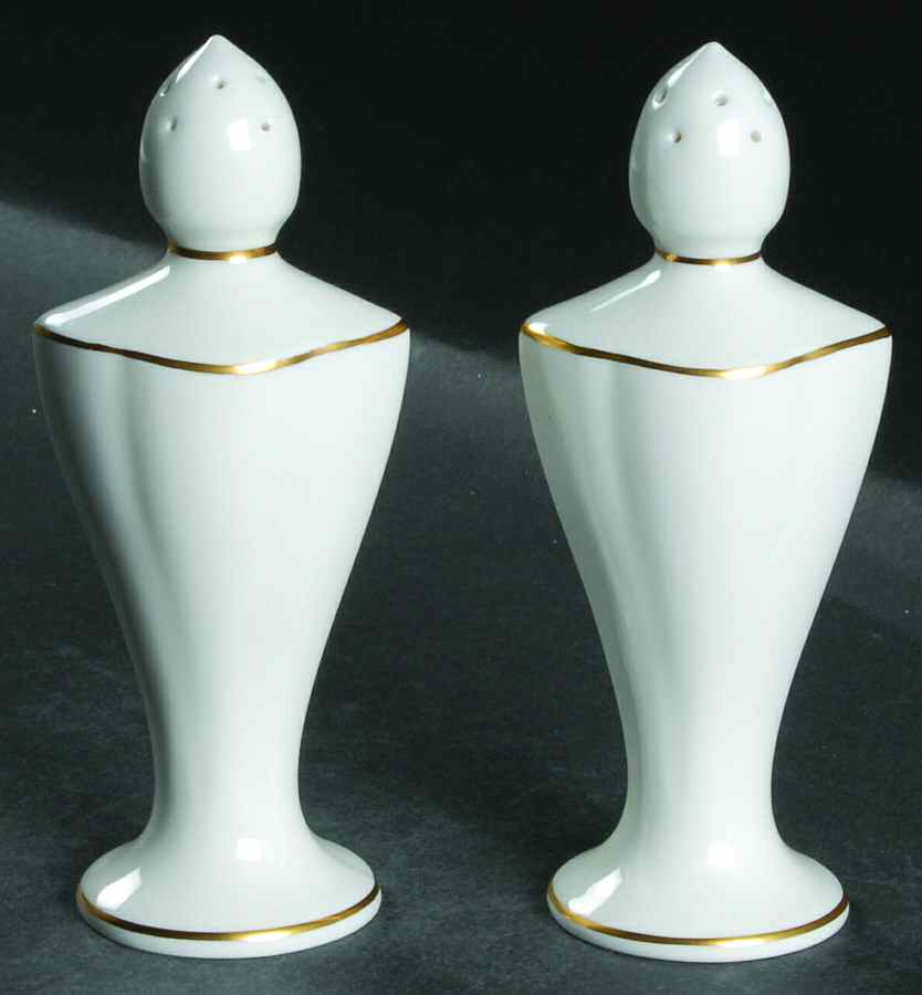 Gold Horizon Salt & Pepper Set by Pickard-1