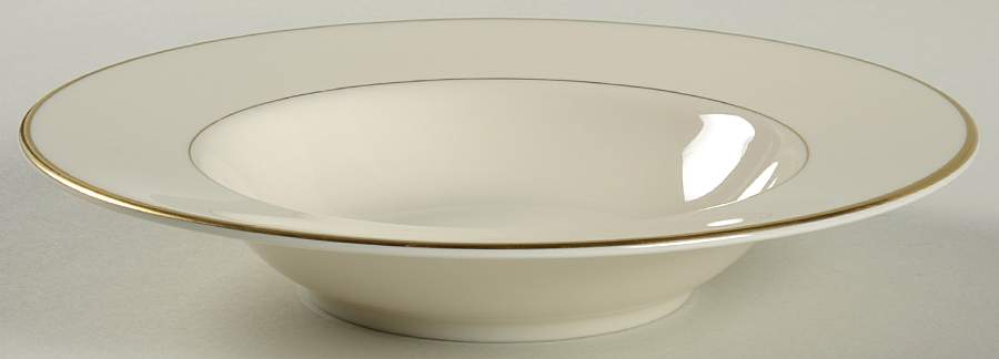 Gold Horizon Rim Soup Bowl by Pickard-1