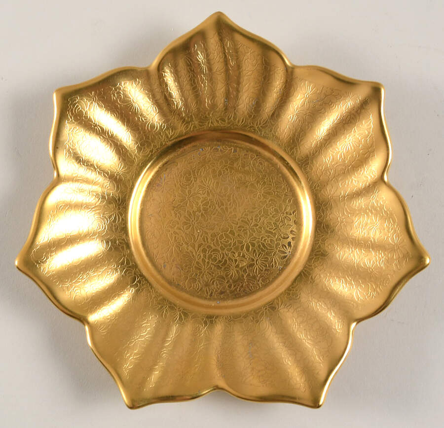 Gold Underplate for Mayonnaise by Pickard-1